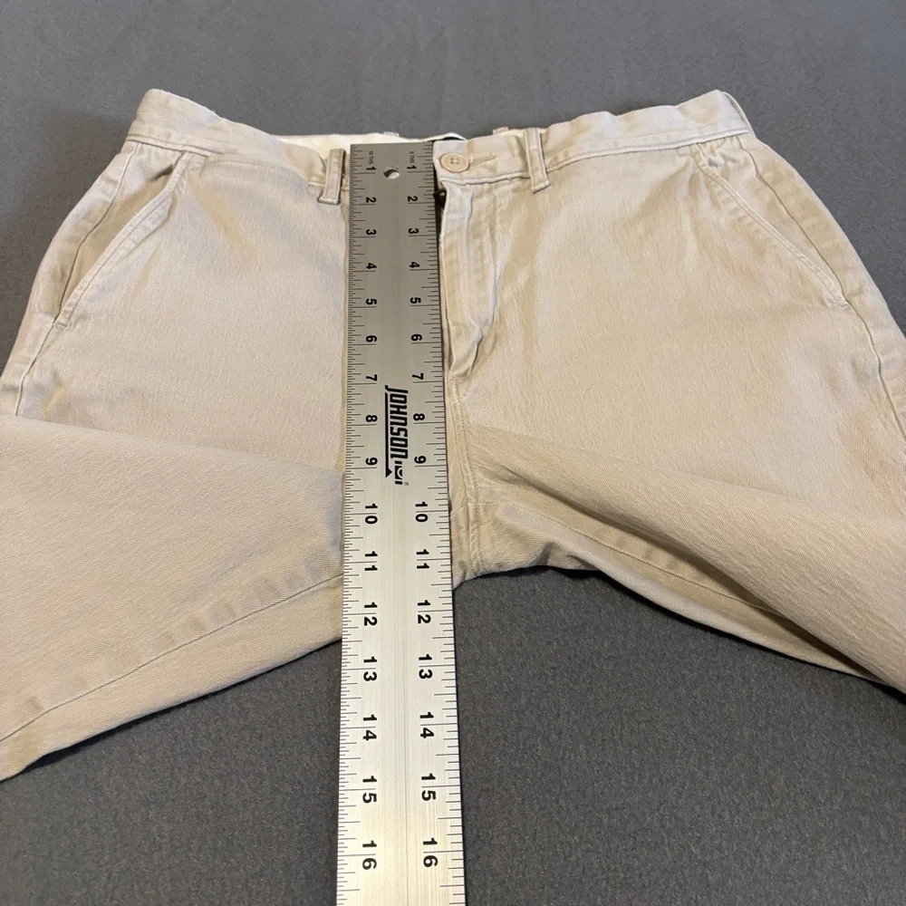 J. Crew Men's Light Tan Chinos 30x30 Style 770 Stretch Textured‎ Tapered Leg